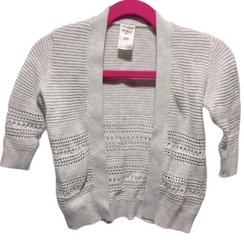 OshKosh B’Gosh Genuine Baby Crochet Cardigan, 6 Months